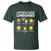 Autism Awareness T Shirt Autistic Love Languages Cute Chick - Wonder Print Shop