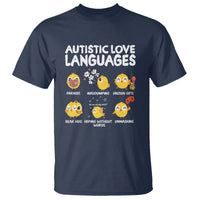Autism Awareness T Shirt Autistic Love Languages Cute Chick - Wonder Print Shop