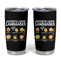 Autism Awareness Tumbler Cup Autistic Love Languages Cute Chick