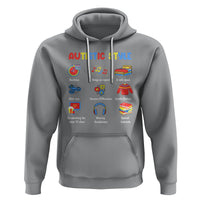 Autism Awareness Hoodie Autistic Style Routines Song On Repeat Stim Toys Sensory Differences - Wonder Print Shop