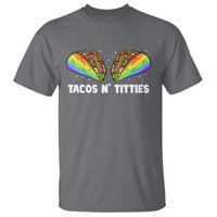 Tacos Lover LGBT Pride T Shirt Tacos N' Titties Gay Rainbow Proud