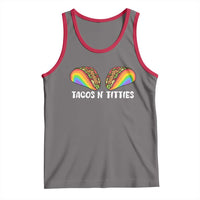 Tacos Lover LGBT Pride Tank Top Tacos N' Titties Gay Rainbow Proud Gay