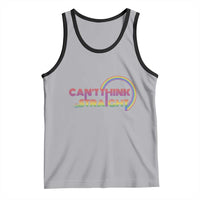LGBT Pride Tank Top Can't Think Straight Rainbow Gay Lesbian
