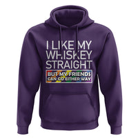 LGBTQ Ally Hoodie I Like My Whiskey Straight But My Friends Can Go Either Way LGBT Pride - Wonder Print Shop