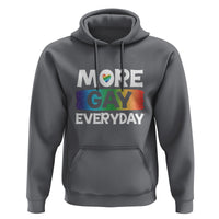 Funny LGBT Pride Hoodie More Gay Everyday - Wonder Print Shop