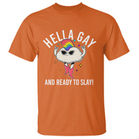 Funny LGBT Pride T Shirt Hella Gay And Ready To Slay Rainbow - Wonder Print Shop