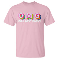 Funny LGBT Pride T Shirt OMG Oh My Gay - Wonder Print Shop