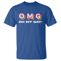 Funny LGBT Pride T Shirt OMG Oh My Gay - Wonder Print Shop