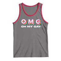 Funny LGBT Pride Tank Top OMG Oh My Gay