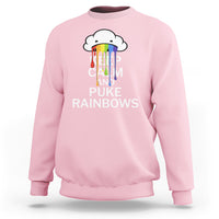 Funny LGBT Pride Sweatshirt Keep Calm And Puke Rainbow - Wonder Print Shop