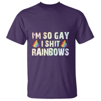 Funny LGBT Pride T Shirt I So Gay I Shit Rainbow - Wonder Print Shop
