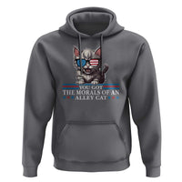 US President Election Debate 2024 Hoodie Morals Of An Alley Cat - Wonder Print Shop