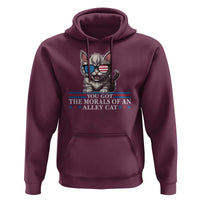 US President Election Debate 2024 Hoodie Morals Of An Alley Cat - Wonder Print Shop