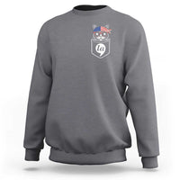 Harris Supporter Sweatshirt Comma-La Pocket American Cat Lady - Wonder Print Shop