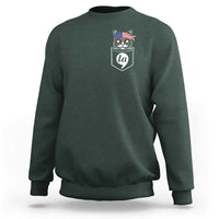 Harris Supporter Sweatshirt Comma-La Pocket American Cat Lady - Wonder Print Shop
