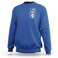 Harris Supporter Sweatshirt Comma-La Pocket American Cat Lady - Wonder Print Shop
