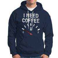 I Need Coffee Funny Coffee Meter Battery Hoodie - Wonder Print Shop