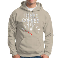 I Need Coffee Funny Coffee Meter Battery Hoodie - Wonder Print Shop