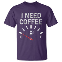 I Need Coffee Funny Coffee Meter Battery T Shirt - Wonder Print Shop
