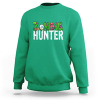 Zombie Hunter Eye Brain Hunting Halloween Costume Sweatshirt - Wonder Print Shop