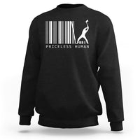 Priceless Human Funny Barcode Sweatshirt - Wonder Print Shop