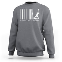 Priceless Human Funny Barcode Sweatshirt - Wonder Print Shop