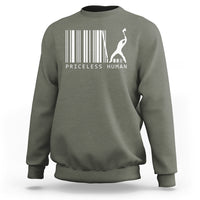 Priceless Human Funny Barcode Sweatshirt - Wonder Print Shop