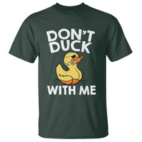 Don't Duck With Me Funny Rubber Ducks T Shirt - Wonder Print Shop