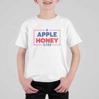 Rosh Hashanah Jewish T Shirt For Kid Apple Honey 5785 New Year Holiday 2024 - Wonder Print Shop