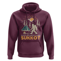 Funny Sukkot Hoodie I've Waited All Year For Sukkot Bigfoot Jewish Holiday