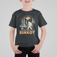 Funny Sukkot T Shirt For Kid I've Waited All Year For Sukkot Bigfoot Jewish Holiday - Wonder Print Shop