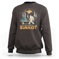 Funny Sukkot Sweatshirt I've Waited All Year For Sukkot Bigfoot Jewish Holiday - Wonder Print Shop