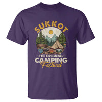 Sukkot T Shirt The Original Camping Festival Vintage Jewish Holiday - Wonder Print Shop
