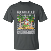 Mele Kalikimaka Santa Hawaiian Christmas Hula Dance T Shirt - Wonder Print Shop