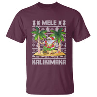 Mele Kalikimaka Santa Hawaiian Christmas Hula Dance T Shirt - Wonder Print Shop