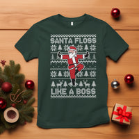 Christmas T Shirt Santa Floss Like A Boss Funny Dancing - Wonder Print Shop