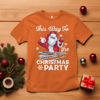 This Way to The Christmas Party Cool Santa DJ T Shirt - Wonder Print Shop