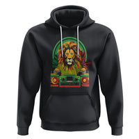 Rasta Reggae Music Headphones Jamaican Pride Lion Boombox Hoodie - Wonder Print Shop