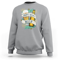 Happy New Beers Funny New Year Eve NYE Party Beer Lover Sweatshirt - Wonder Print Shop