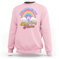 Valentine's Day Sweatshirt Stealing Hearts And Blasting Fart Funny Rainbow Heart - Wonder Print Shop