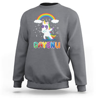 Passover Sweatshirt Cute Unicorn Dayenu For Jewish Kids Boys Girls - Wonder Print Shop