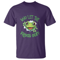 Passover T Shirt Who Let The Frogs Out Funny Jewish - Wonder Print Shop