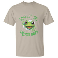 Passover T Shirt Who Let The Frogs Out Funny Jewish - Wonder Print Shop
