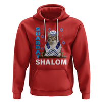 Passover Cat Lover Hoodie Shabbat Shalom Cute Jewish Cat - Wonder Print Shop