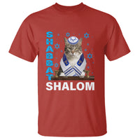Passover Cat Lover T Shirt Shabbat Shalom Cute Jewish Cat - Wonder Print Shop
