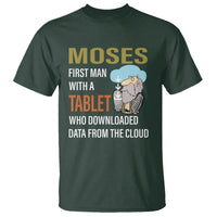 Funny Passover T Shirt Moses First Man With A Tablet Who Downloaded Data From The Cloud - Wonder Print Shop