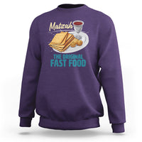 Passover Matzah The Original Fast Food Sweatshirt - Wonder Print Shop