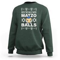 Passover Sweatshirt Deck The Halls With Matzo Balls Jewish Pesach Soup - Wonder Print Shop
