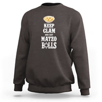 Funny Passover Sweatshirt Keep Calm Eat Matzo Balls - Wonder Print Shop