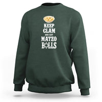 Funny Passover Sweatshirt Keep Calm Eat Matzo Balls - Wonder Print Shop